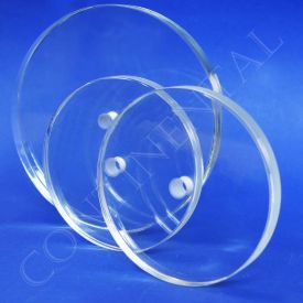 Round sight glasses with central hole