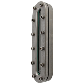 Longitudinal sight glass fitting type 337 PN 25 for welding in or on