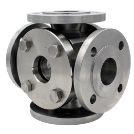 Flow sight glass4-way flow type 595 PN 16/400